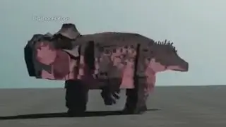 Udanoceratops animations | Mesozoico