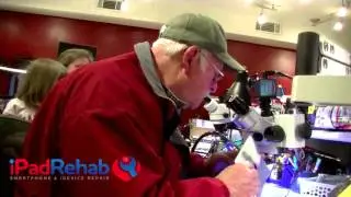 My Dad Learns to Microsolder---iPad mini charge port