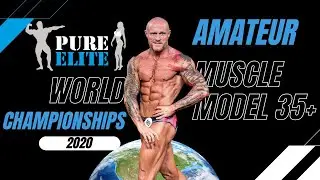 Amateur muscle model over 35 at Pure Elite World Championships 2020