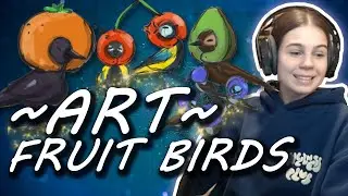 Drawing what viewer suggest's fruit birds! #artist #art #twitch #twitchstreamer