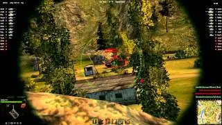 World of Tanks Gameplay: Random Battle - Map: Mines - Blue Flag
