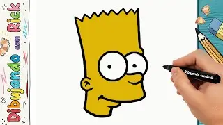 Cómo Dibujar a BART SIMPSON paso a paso 🛹💛 | Dibujo Fácil