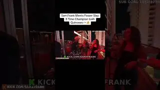 Sam Frank Meets Power Slap 3 Time Champion Isaih Quinones&nbsp;🔥 #samfrank #champion #fyp #trending #ufc