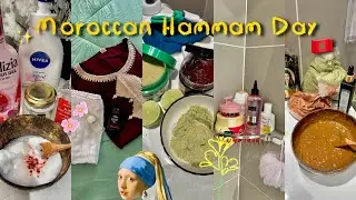 تحميمة مغربية 🧖‍♀️🇲🇦على حقها و طريقها ديال تبراد القلب 😍وصفات طبيعية (شعر،جسم،بشرة)✨🫧تخرجي نوارة😍🌷