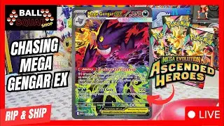 🔴 LIVE ASCENDED HEROES CHASING GENGAR  ONE PIECE SLABS RIP TILL YOU HIT PRISMATIC EVOLUTIONS 151
