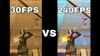 Fortnite 30FPS vs 60FPS vs 120FPS vs 160-165FPS vs 240FPS (creative)