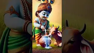 Little Krishna Choti Choti Gaiya #cute #vrindavan #laddugopal #shree #kanha #videoyt