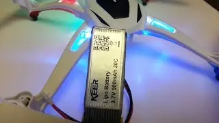 NiHui U807 flying with KEER 900mah 30C battery.