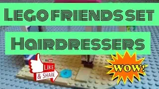6 minute video Lego friends set Emma's hairdressing salon hairdresser set 41391