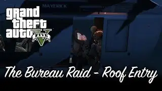 GTA 5 | The Bureau Raid (Rooftop Access) | Parachuting Into the FIB Like Mission Impossible 😂