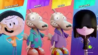 Request:Lincoln Loud Vs Rocko Vs Rocko Vs Lucy Loud|Nickelodeon All-Star Brawl