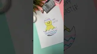 Easter Chick Drawing: Step-by-Step 🐣🌸 #shorts #tutorial #easy #easter #viralvideo #youtubeshorts