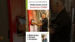 Achtung bei Futtereinstellungen: Der Melkroboter reduziert die Kraftfuttermenge ZU stark! #lely