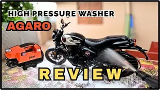 AGARO High Pressure Washer Review | Hunter 350 | Tokyo Black | 2025 Best Bike Washer