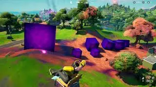 Fortnite Baby Cube is rolling up the hill #shorts