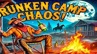 Hilarious Drunken Encounter in the Wild West - RDR2 Random Camp!