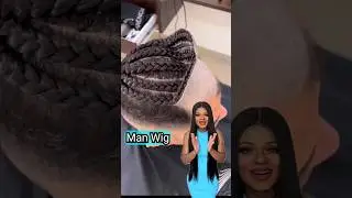 НОВЫЙ легкий мужской парик с предварительно заплетенными волосами ❤️