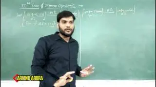 IIT/JEE 2nd law of Thermo Dynamics(with example). Thermo Dynamics & Chemistry (Part- 44) By AArora.