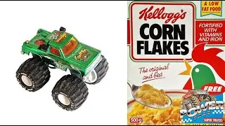 Cornflakes Super Power Trax Monster Trucks и реклама (1994)