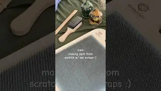 spinning yarn from scratch with my scrap yarn #spinning #yarn #knitting
