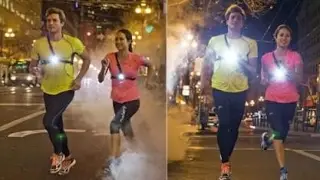 Outdoor Running Lights XPE LED Night Running Flashlight USB Charge Chest Lamp XIESHENG