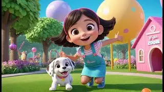 Playful Puppy Zoom Zoom Park | Fun Puppy Song for Kids | Energetic Adventure Rhyme