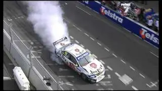 2010 V8 Supercars Champion James Courtney Victory Burnout