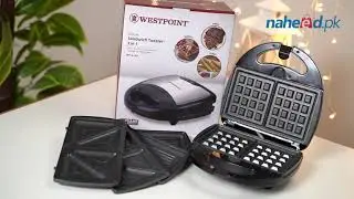 Unboxing the West Point Deluxe 3-In-1 Sandwich Toaster, 700W, WF-6193 - Naheed.pk