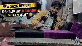 Best Wedding Album Box Design 2026 🔥 | 5in1 Combo Leather & Velvet 📸