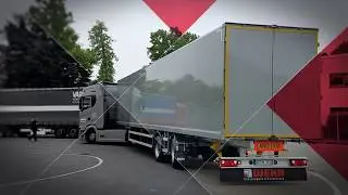 LANG-Auflieger TYP 1 - Kurvenfahrt