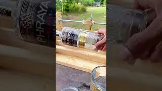 making glass from wine bottle #shortsvideo
