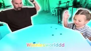 Winnie and Dad Have Fun Coin Spinning Contest 🪙 
