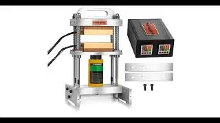 LUKPRESS 10 Ton Heat Press Machine, Dual 3x5 inches Heated Plates [ No Pump Included But Required ]