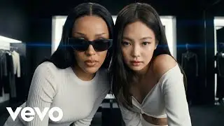 Doja Cat, Jennie - BLACK (ft. Tyga, Ariana Grande, Chris Brown) | (Official Lyrics Video)