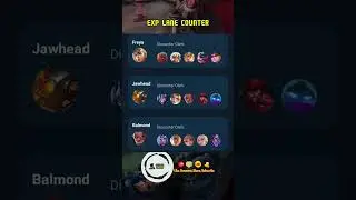 EXP LANE COUNTER #shorts #short #mobilelegends #mobilelegend #mlbb
