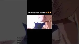 The ending of the cell saga 🔥🔥🔥 #dragonball
