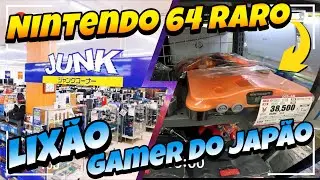 CA&Ccedil;ADA GAMER DO JAP&Atilde;O, PARA&Iacute;SO RETRO GAMER NINTENDO 64 DAIEI HAWKS RARO, JUNK LIX&Atilde;O DOS GAMES JAP&Atilde;O