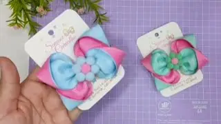 Beautiful Handmade Baby Bow Hair Clips 🎀 | Step by Step Tutorial | DT Elysia Handmade  #ribbonbow 