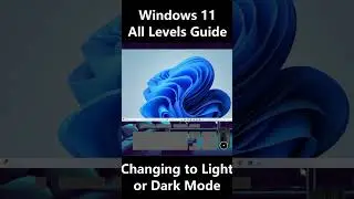 Windows 11: Changing to Light or Dark Mode #shorts