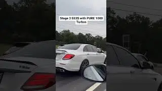 Stage 3 E63s AMG with 1000hp and pure turbo's
