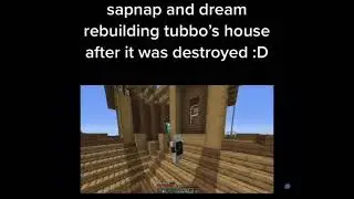 Dream and Sapnap repair Tubbo's house! Dream SMP