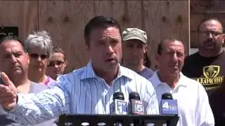 Rep. Grimm Addresses Sandy Water Bills for Sandy Victims in Staten Island (NY1)
