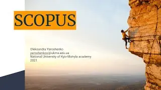 Scopus for NaUKMA students. Part 1: Search (ENG)