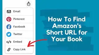 How To Find Amazon's Short URL for Your Book | Book Marketing Tip