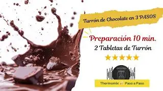 Turron Casero de Chocolate | Receta Fácil & Rápida de Thermomix paso a paso