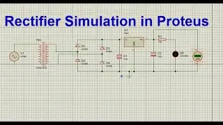 How to make rectifier in proteus | Proteus tutorial