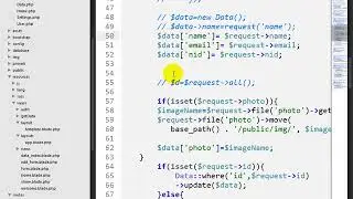insert updated Data into Mysql Table | laravel project bangla _10