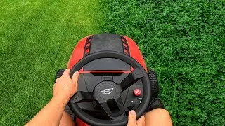 Mowing EXTREMELY Wet Grass with a Garden Tractor | Insane Lawn Transformation POV!