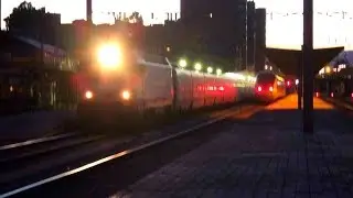 Nocturno ferroviario en la estación de Ponferrada