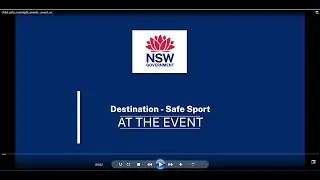 Destination &ndash; Safe Sport: At the Event